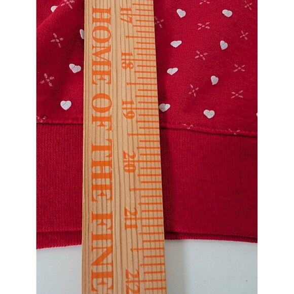 Vintage Spumoni Valentines Sweatshirt Womens Size XL Red Teddy Bear Heart - Picture 10 of 10